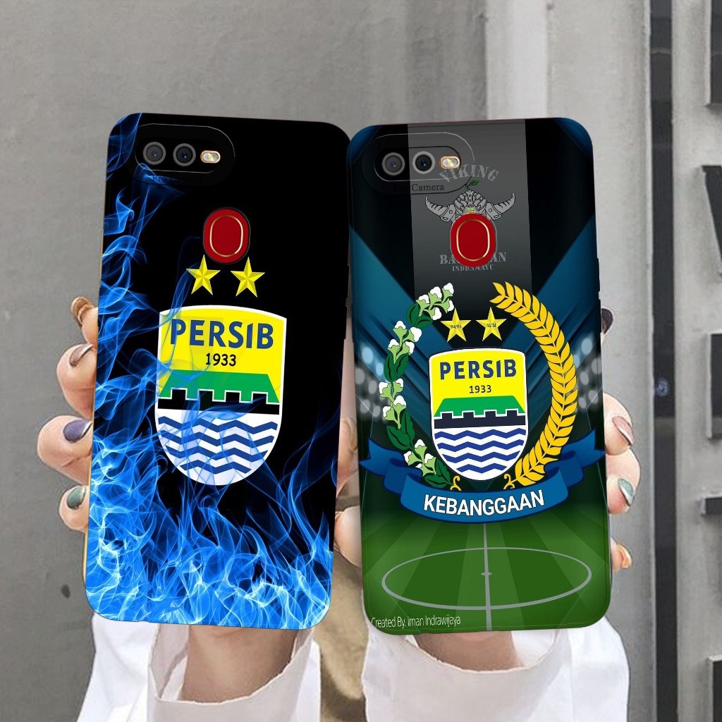 Softcase Untuk Oppo A5S/A7/A12/A11K/F9 - Softcase Gambar Fashion Printing { Persib }  - Pelindung Hp