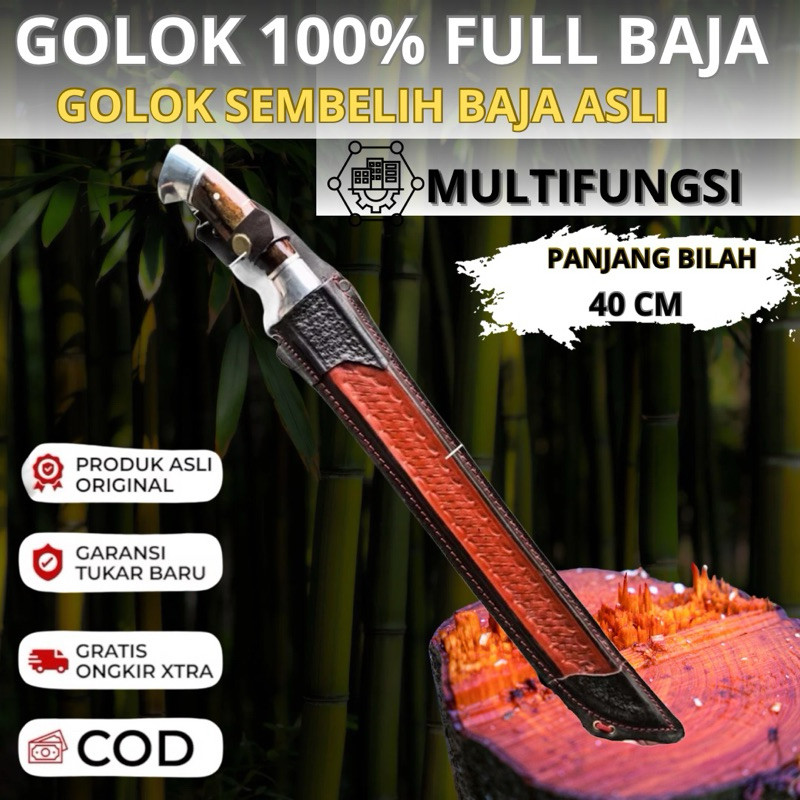 Golok Multifungsi 100% Baja Asli | Golok Kebun Multifungsi Super Berkualitas > Golok Panjang Bilah 4