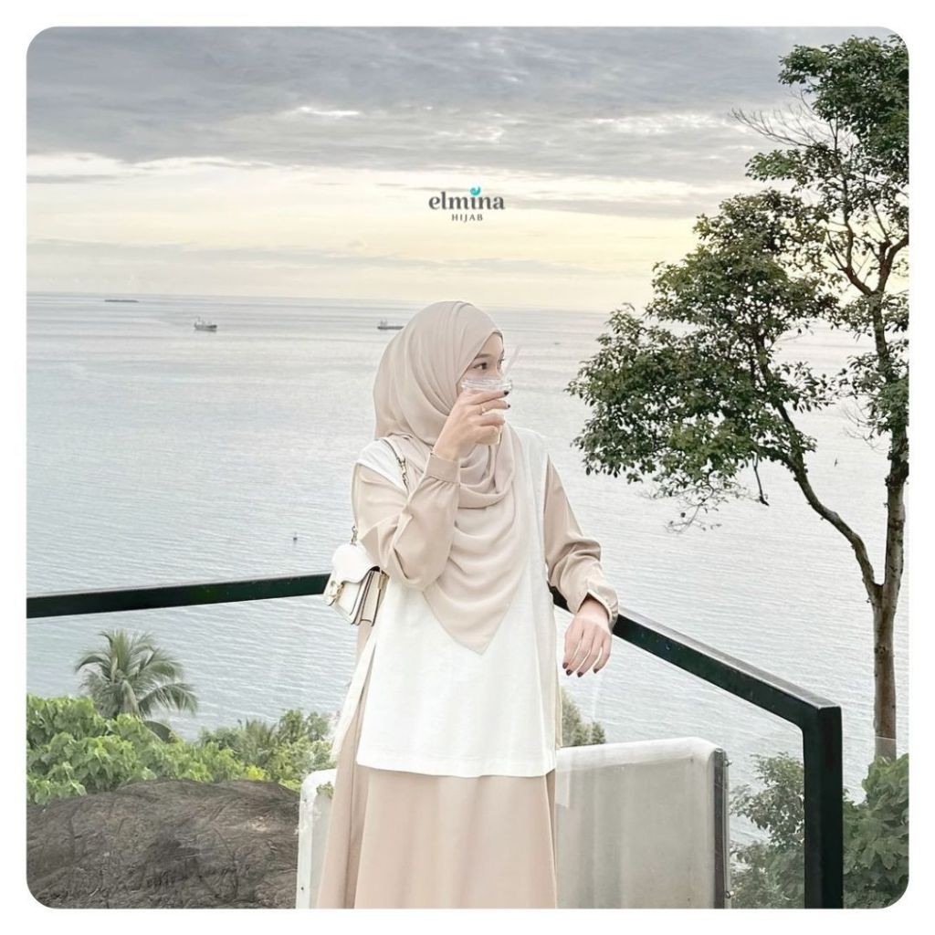 DIKASHOP Elmina Hijab - Zeina Vest Linen Rami 150gr