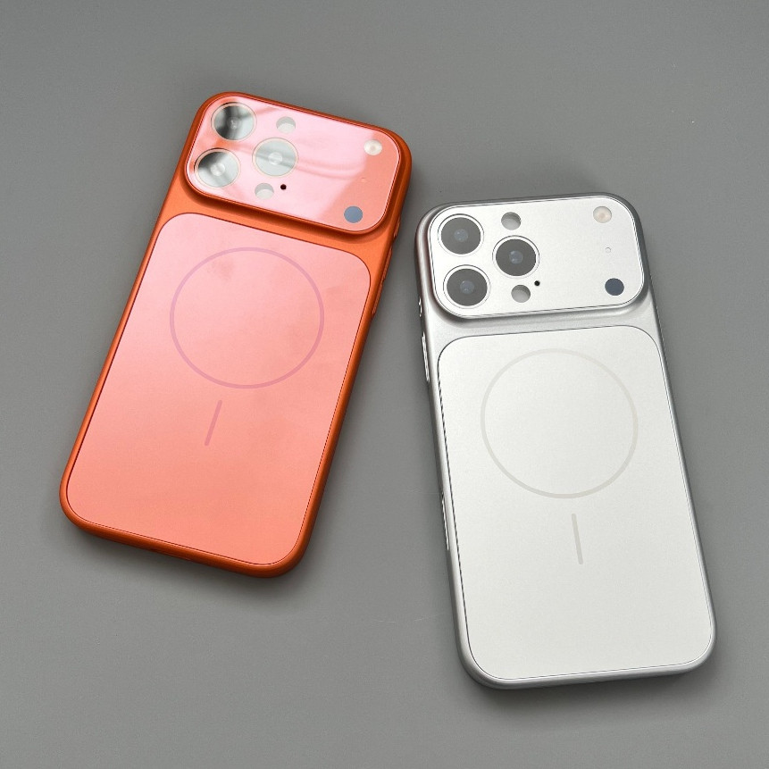 Instantly Change To 17 Hose Ultra-thin Big Window Orange New IPhone 17 16 15 14 13 ProMax 17 Air Mag