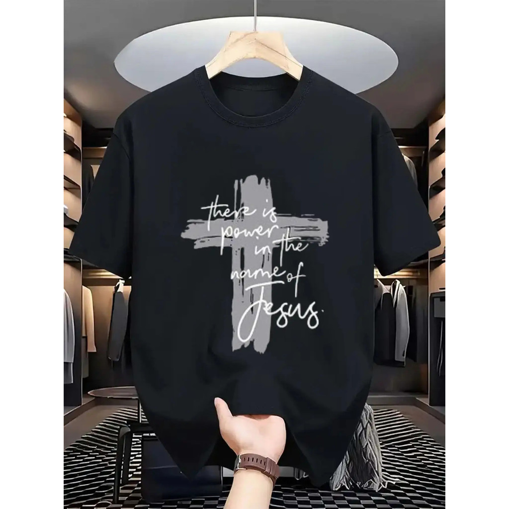 [Kaos Freedom] god Kaos Pria Ukuran Plus, Menyerap Keringat dan Kebebasan Bergerak, Gaya Streetwear,