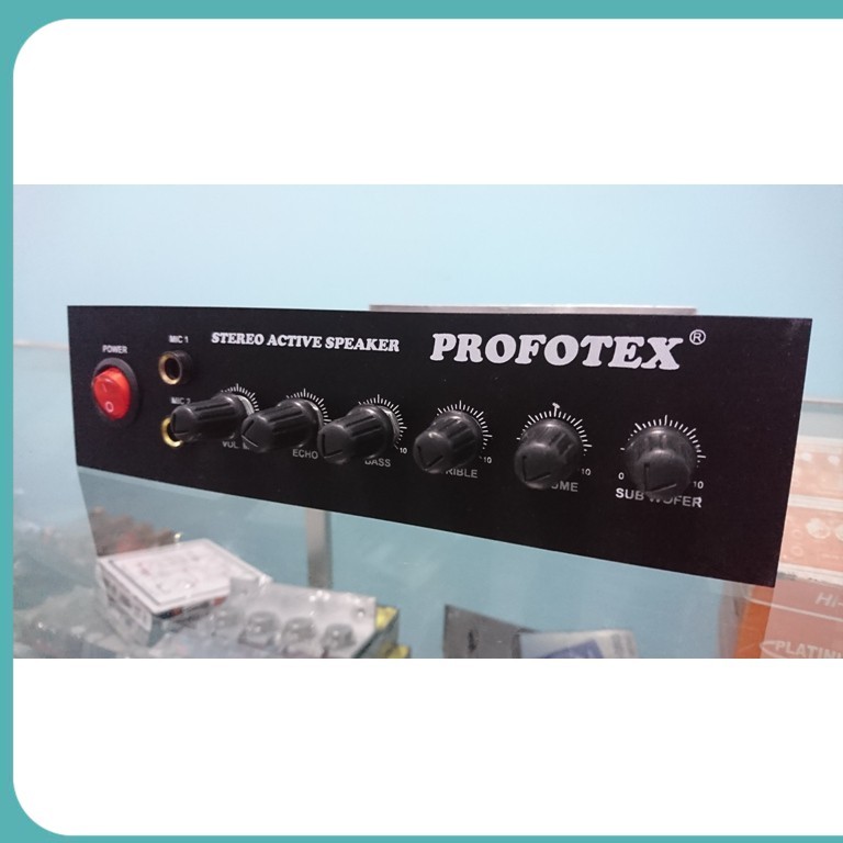 POWER KIT Amplifier MESIN SPEAKER AKTIF KARAOKE PROFOTEX stereo echo X Cod