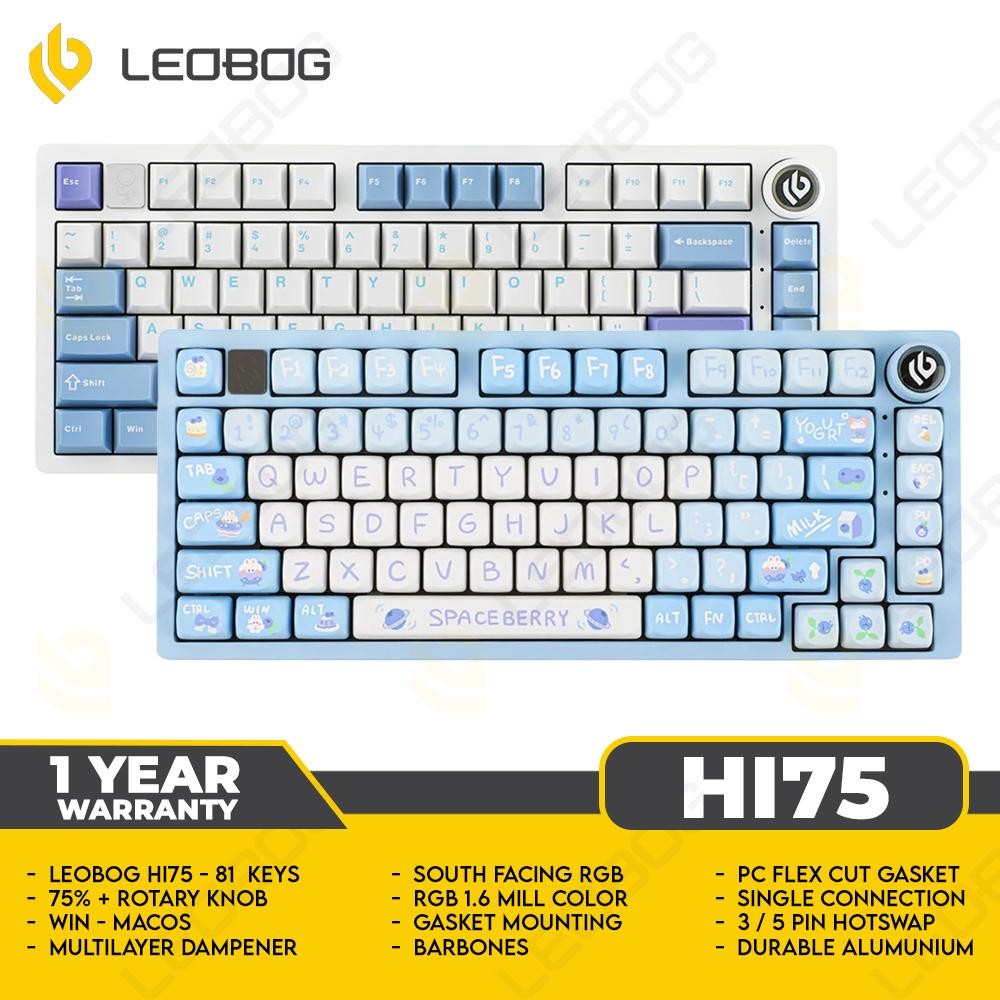 LEOBOG HI75 - 75% - Wired - Aluminum - Gasket - South Face RGB - Special Edition - Mechanical Keyboa