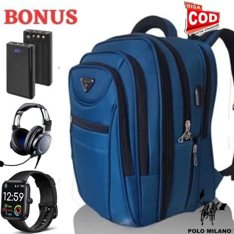 New Deals Tas Ransel Pria Tas Pollo Milano 88372 Tas Ransel Polo Dewasa Terbaru 2024 (Tph) Tas Polo