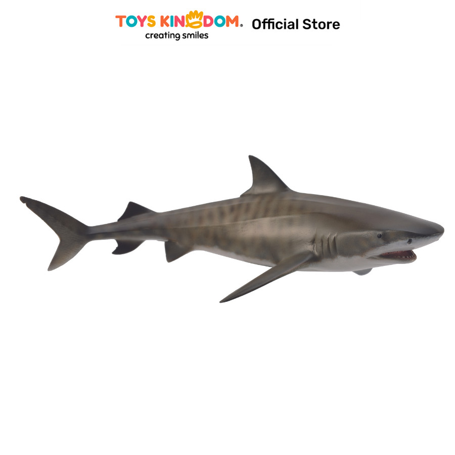 Toys Kingdom Collecta Figure Tiger Shark 88661 Toys Kids Toy Minifigur Miniatur Hewan Figure Hewan M