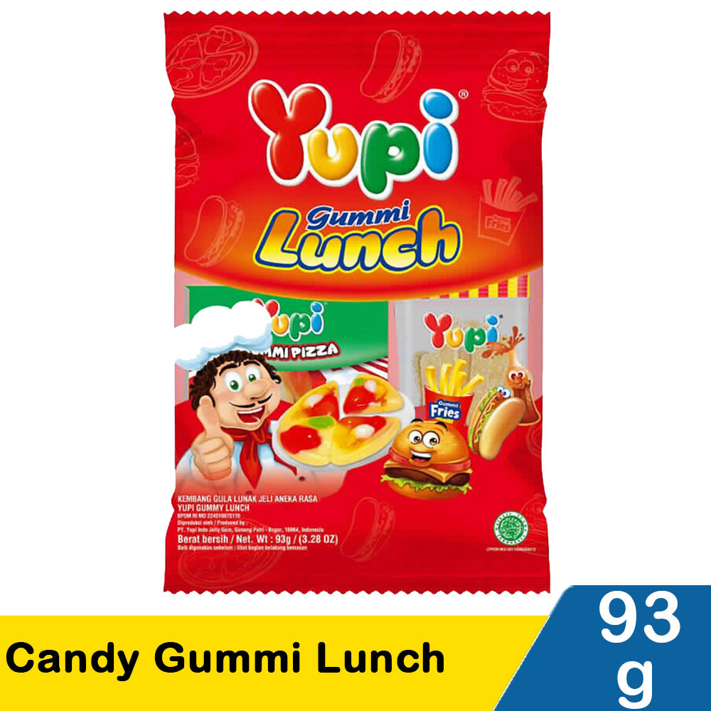 YUPI CANDY GUMMY LUNCH 93g