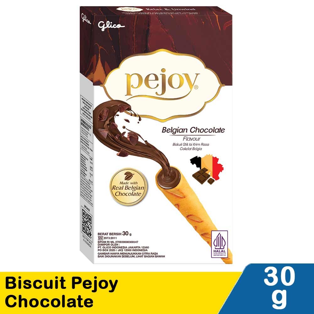 GLICO BISCUIT PEJOY BELGIAN CHOCO 30g