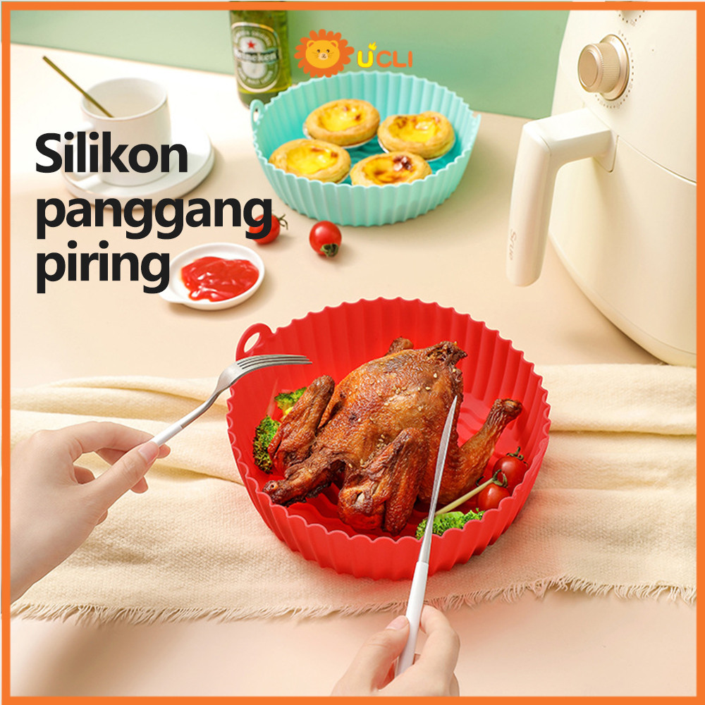 Ucli Alas Air Fryer Loyang Air Fryer Silikon Tray  Air Fryer  Dapat Dipakai