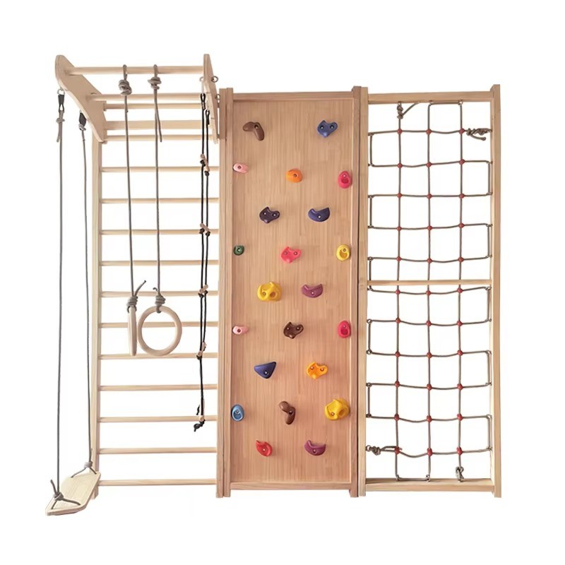 Kids IndoorWall Climbing Wall Children's Climbing Board Recreational Physical Training Equipment Cli