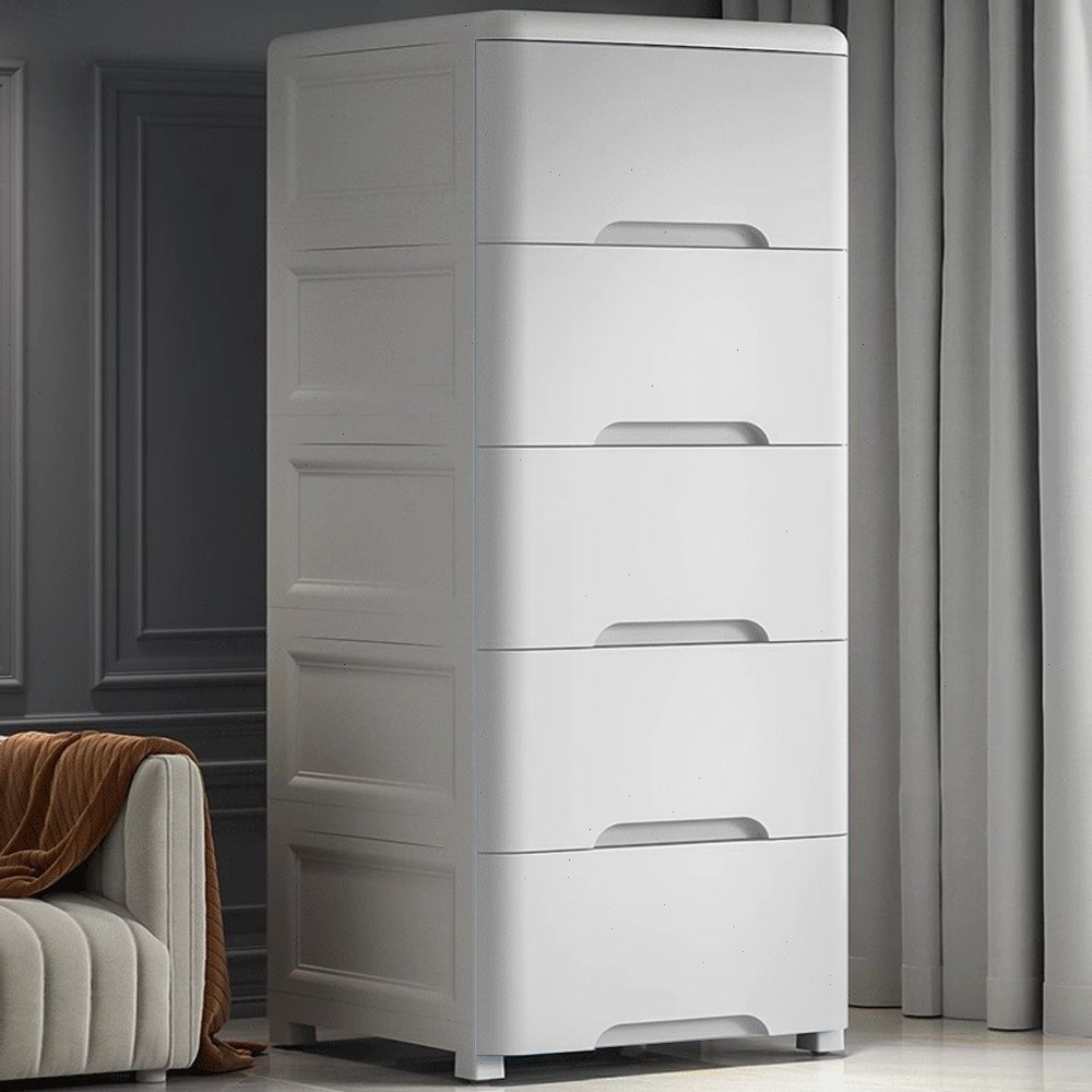 DS Sakula Lemari Pakaian Plastik Drawer Storage Cabinet Putih Lemari Plastik Susun Lemari Pakaian An