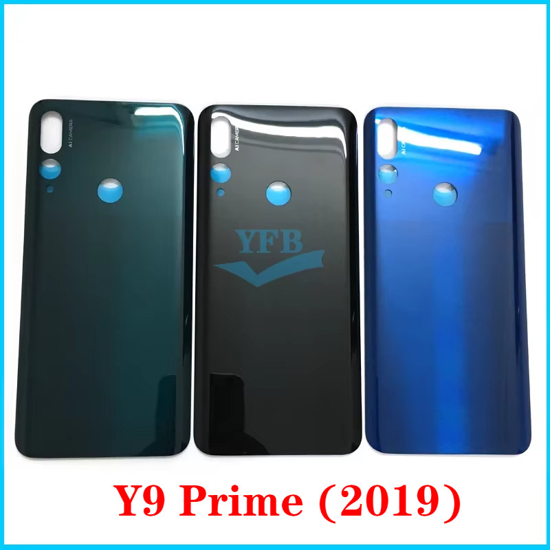 For Huawei Y9 Prime 2019 Back Battery Cover Case Rear Panel Housing Door Repair Parts