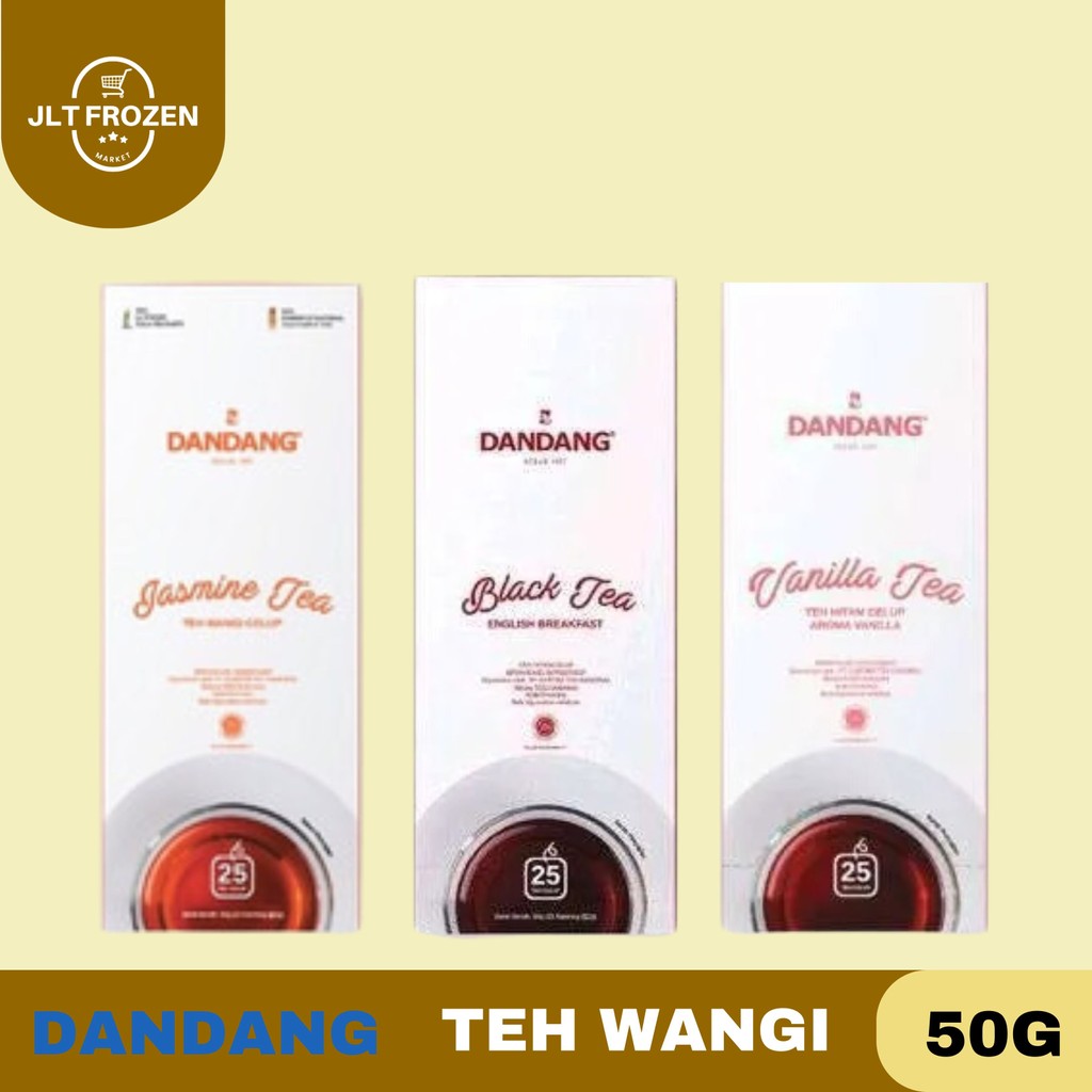 Teh Dandang Jasmine Celup Box / Dandang Black tea / Teh Celup Kemasan 50gr 25'S