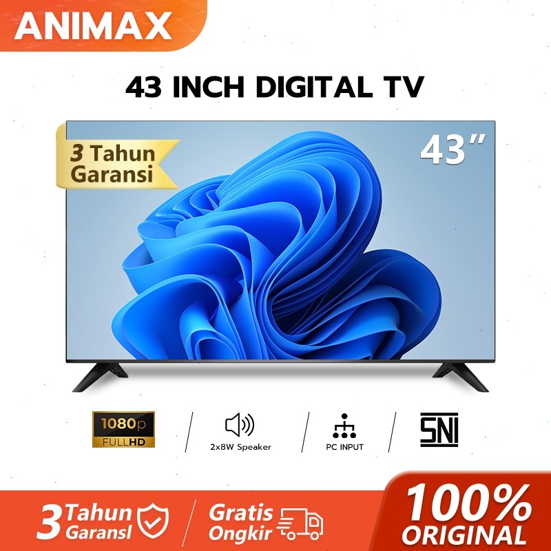 Animax 43 Inch Android Smart TV 43 Inch 50 inch 55 inch 65 inch Digital LED TV- Android TV - Digital