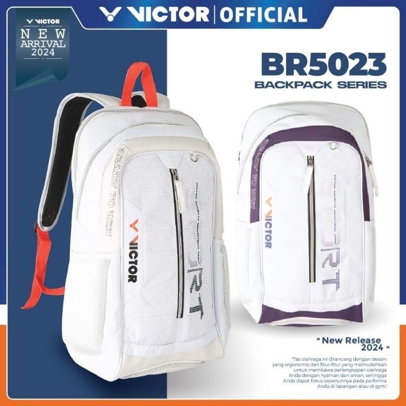Tas Badminton Bulutangkis Backpack BR 5023 Victor / BR5023 Victor Original