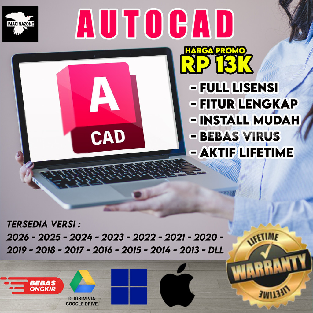 AutoCAD 2026 Full Version Original No Trial Lifetime + Panduan Instalasi (WIN & MAC) | Version 2015 