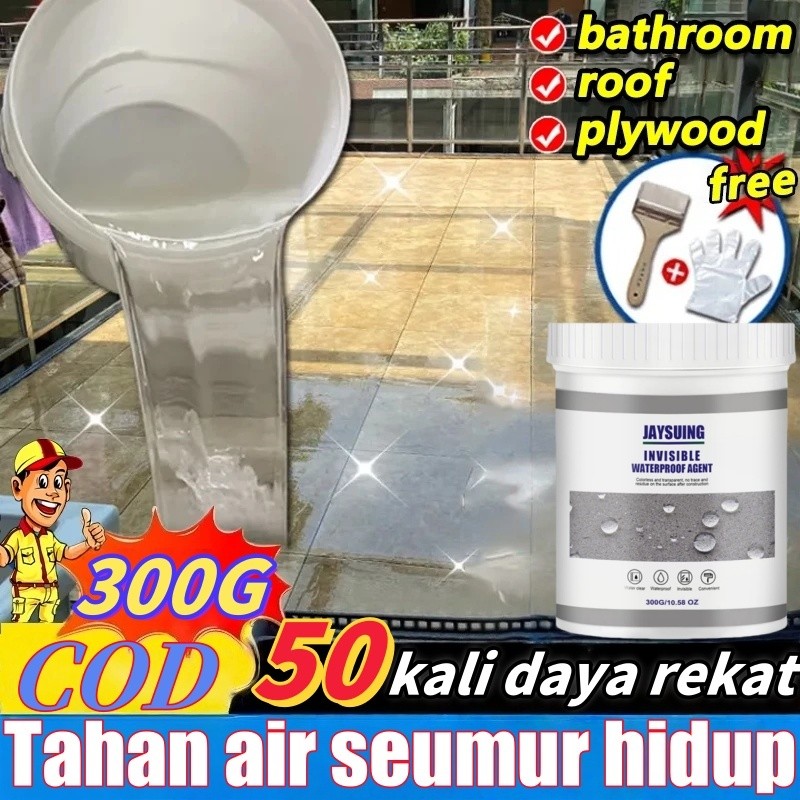 Lem Anti Bocor Dan Rembes Jaysuing 300g Lem Aquarium Anti Bocor Lem Anti Air Lem Bening Transparan I