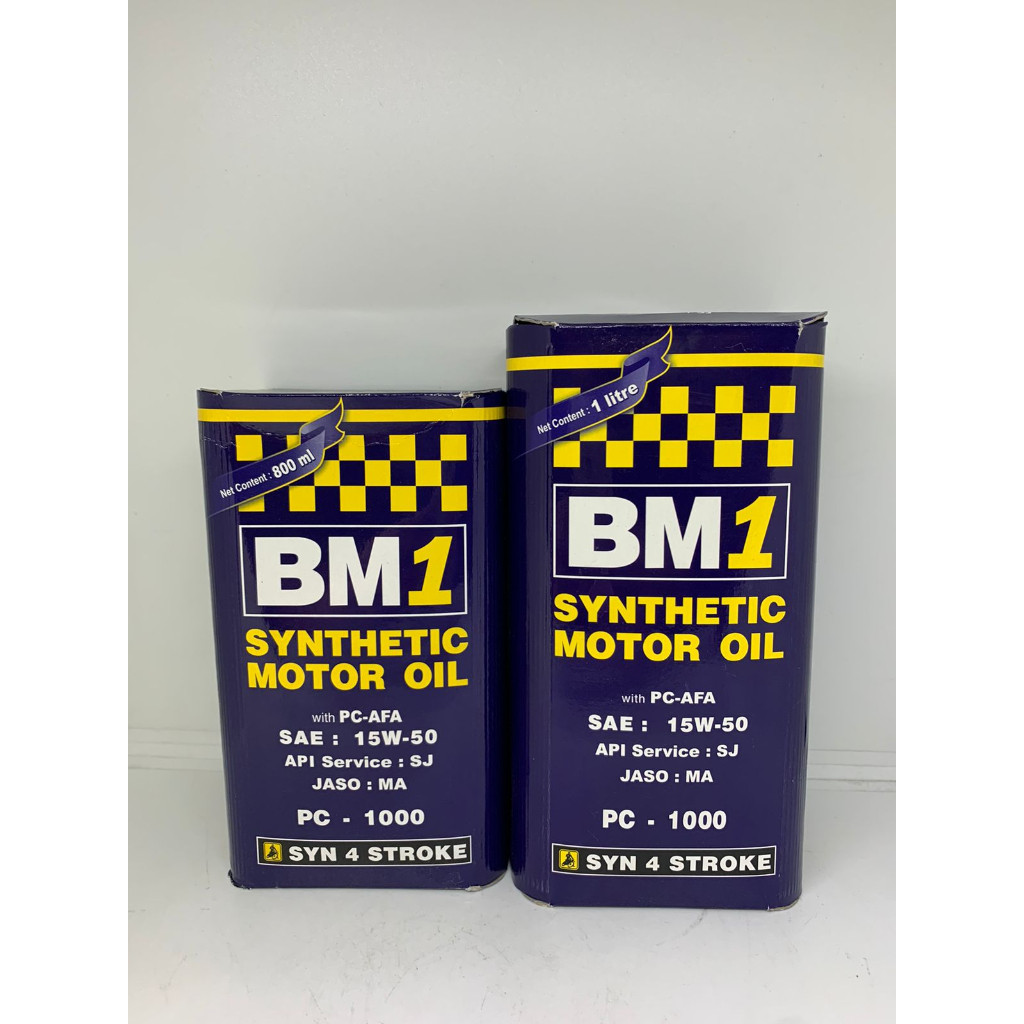 BM1 Non Matic PC 1000 Sae 15w/50 4T 800ML & 1 Liter