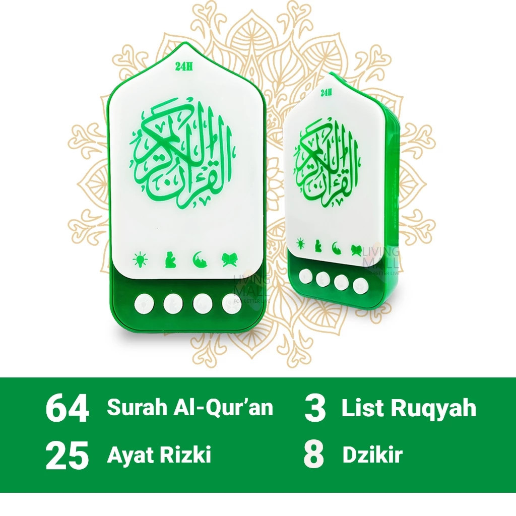 COD Speaker Al Quran Ruqyah Zikir Nonstop – Lampu Tidur Islami Penenang Hati & Rumah