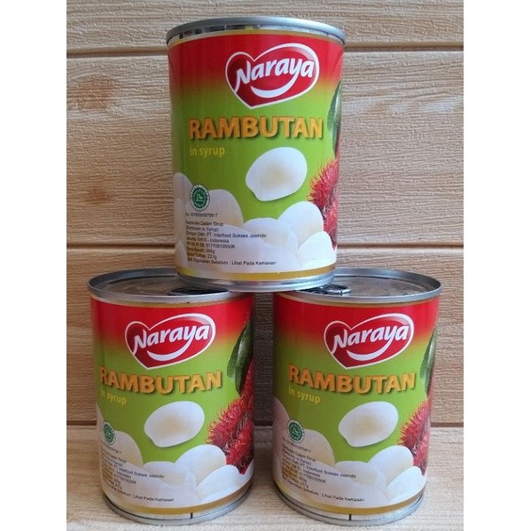 MURAH Rambutan Kaleng merk Naraya / Buah Kaleng