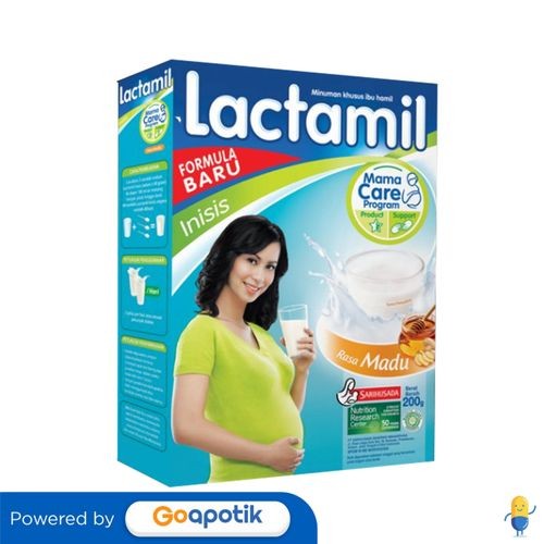 Lactamil Inisis Susu Awal Kehamilan Rasa Madu 200 Gram Box