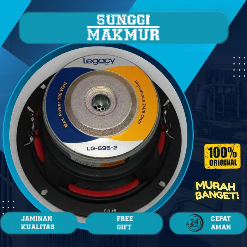 Speaker Legacy 6 Inch Legacy LG 696 2 Subwoofer 6 Inch Legacy 696 Double Coil Audio Subwoofer Mobil