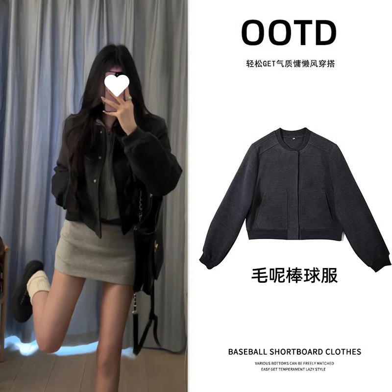 Jaket Pendek Amerika Jaket Baseball Wanita