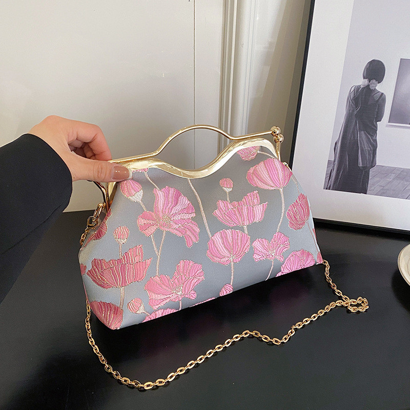 New Chinese Style Retro Evening Bag Chinese Style Embroidered Cheongsam Bag