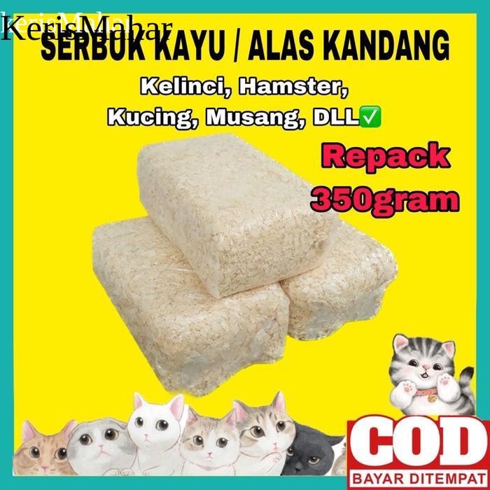 Serbuk Kayu Hamster Kelinci Kucing 350g Serbuk Kayu Kelinci Serbuk Kayu Marmut Alas Kandang Hamster 