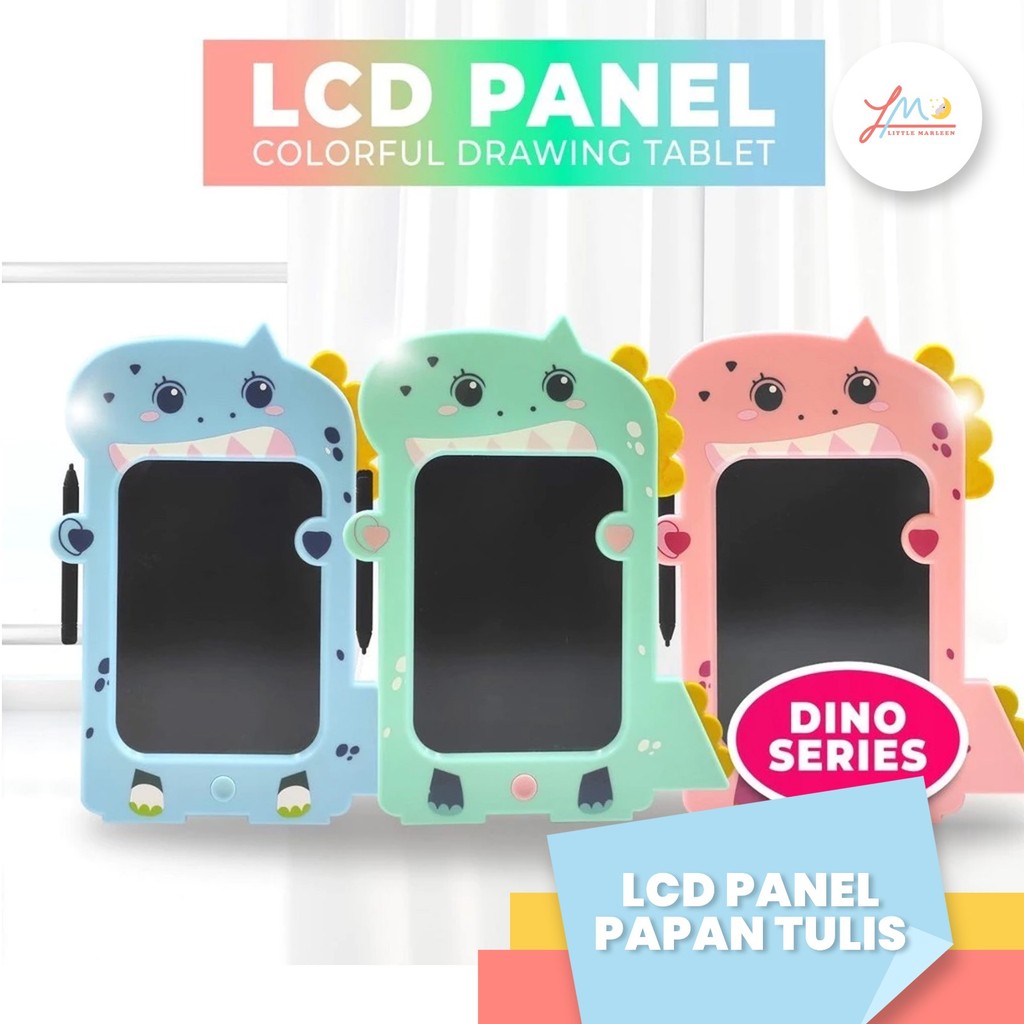Papan Tulis Anak Mainan Tablet Gambar Anak ipad Drawing Board LCD Auto Erase