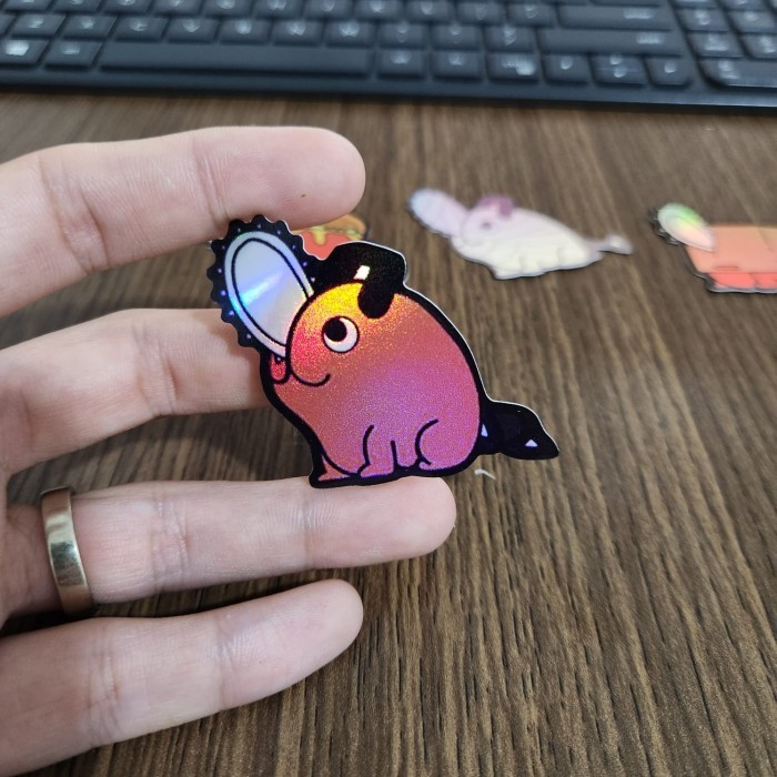 Sticker Hologram Anime - PSH1362 - Chainsaw man - Pochita