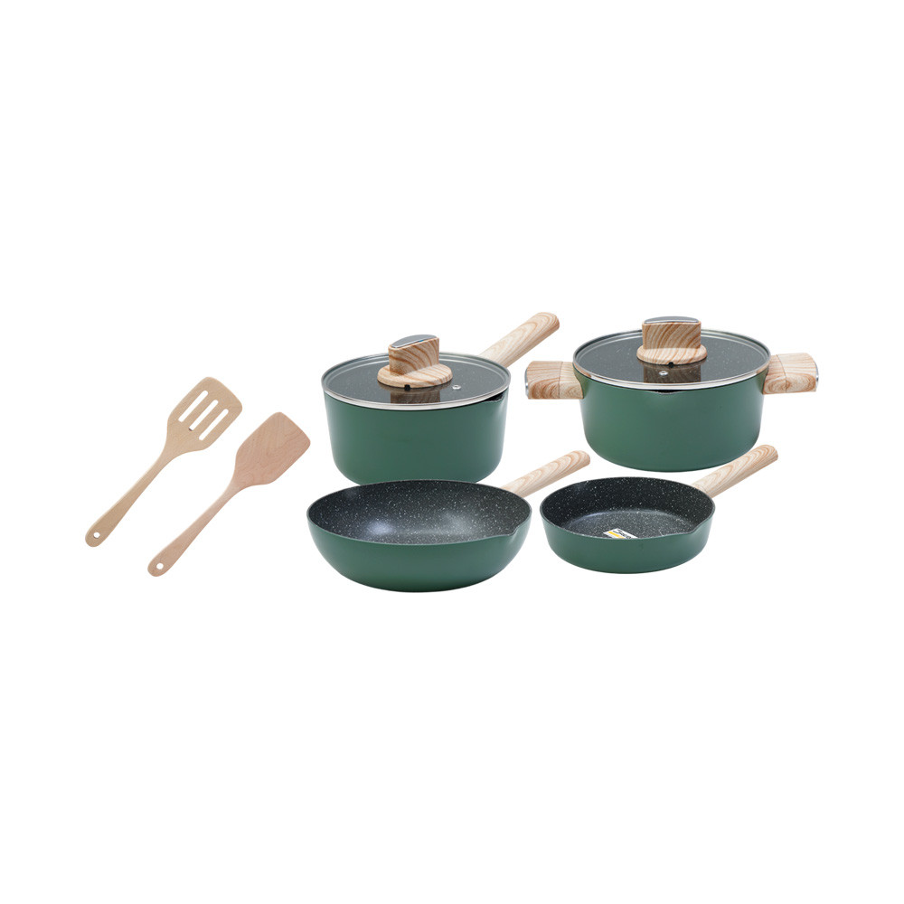 Informa Cooking Color Kayden Perlengkapan Masak Set 6 pcs - Hijau Cooking Set Kitchenware Alat Dapur