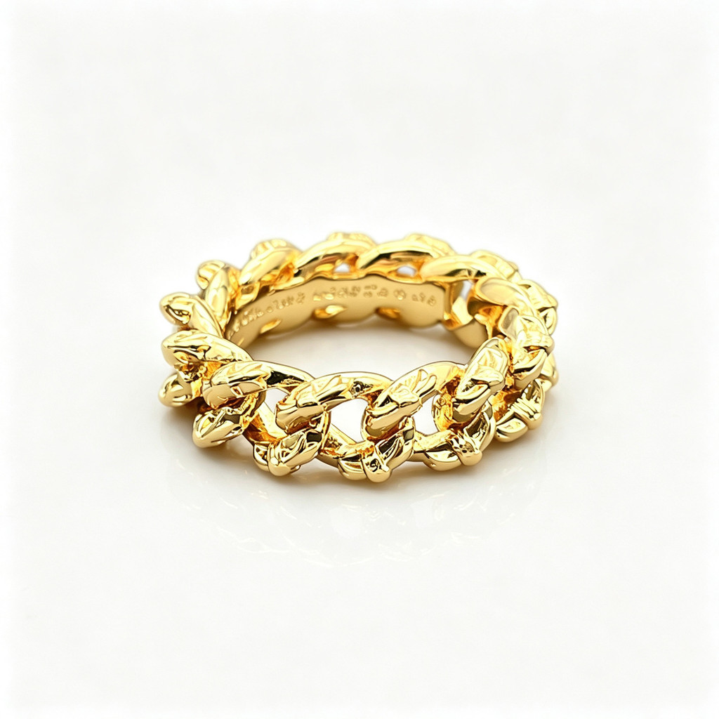 Cincin Cincin Rantai Putar Emas