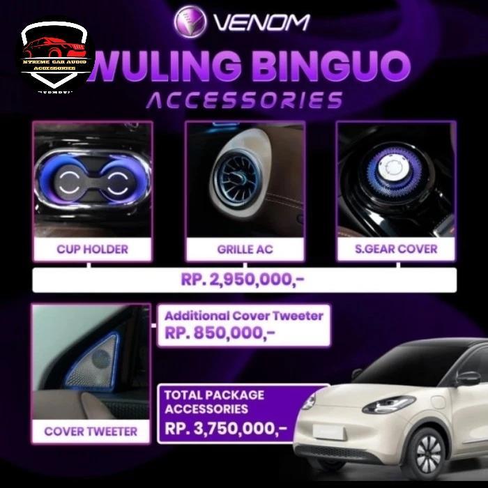 Venom Pillar Cover Tweeter Aksesories Mobil Wuling Binguo EV - Tweeter Cover