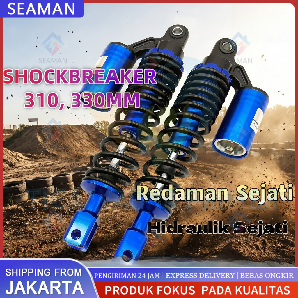 TWPR Shockbreaker Motor Matic KTC Tipe EVO 270MM 290MM 310MM 330MM Tabung Atas Adjustable Untuk Mio 