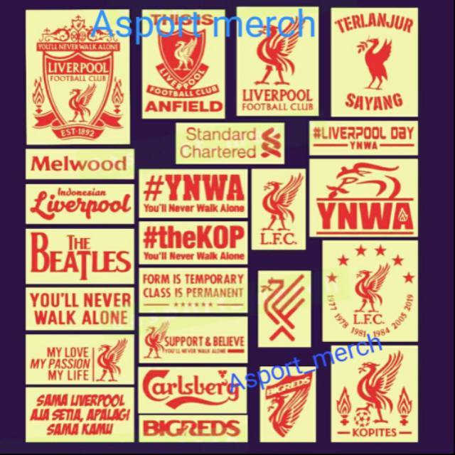 Sticker cutting Stiker Liverpool liverbird bigreds ynwa this is anfield carlsberg beatles thekop