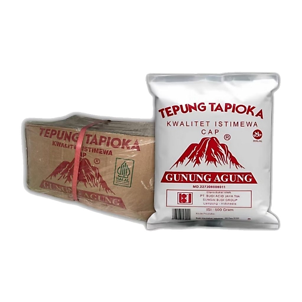 Tepung Tapioka Cap Gunung Agung 500g (1 dus/20 pcs)