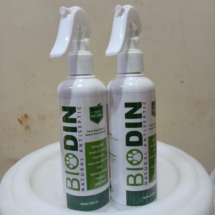 Biodin Spray Untuk Sapi 250ml Natural Obat PMK Sapi Ampuh Obat PMK Kambing - Biodin 250ml