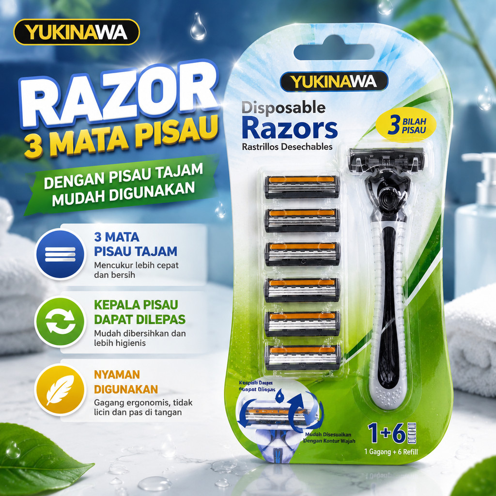 Pisau Cukur Manual | Cukuran Kumis Dan Jenggot | Alat Cukur Kumis dan Jenggot