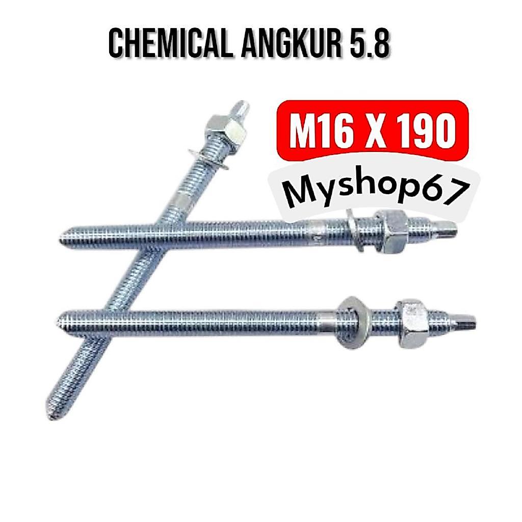 CHEMICAL ANGKUR 5.8 M16 / DYNABOLT / CHEMICAL ANCHOR GRADE 5.8 M16X190