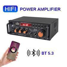 AMPLIFIER ORIGINAL Fleco Power Amplifier Karaoke Bluetooth ECHO Full Bass BT-296 | Ampli Mini Audio 