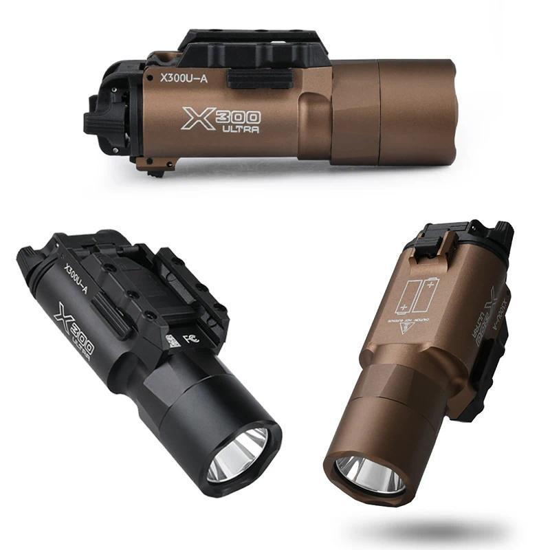 X300 X300U Surefir Tactical X300 Ultra Flashlight 400 Lumens Metal C Scout Light Airsoft Hunting Gea