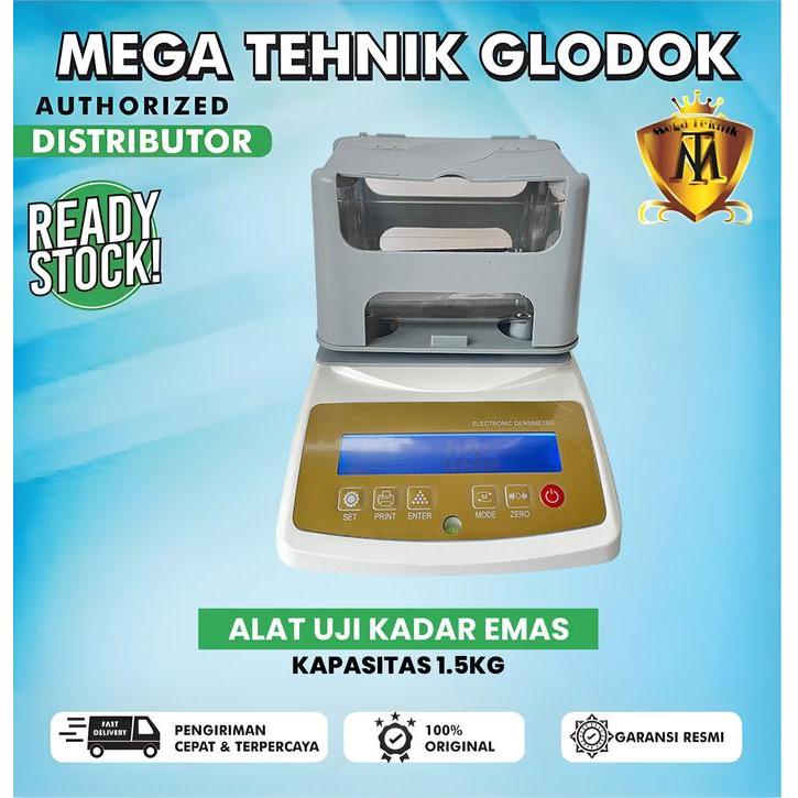 Timbangan Emas, Perak & Platinum Digital Kapasitas 1.5Kg Bergaransi - Alat Uji Kadar Emas Otomatis
