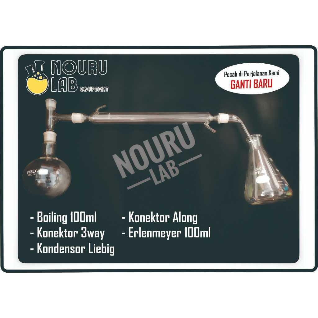 DESTILASI SET 100ML - DESTILASI SET SEDERHANA 100ML     Berkualitas