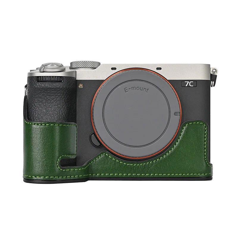 Leather Half Case for Sony A7C2 / A7C Mark II Camera Protector Grip