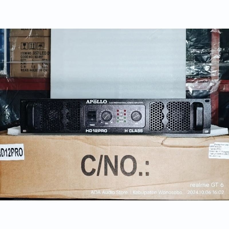 Power Amplifier Apollo HD 12PRO Class H 2 Channel | Original High Power