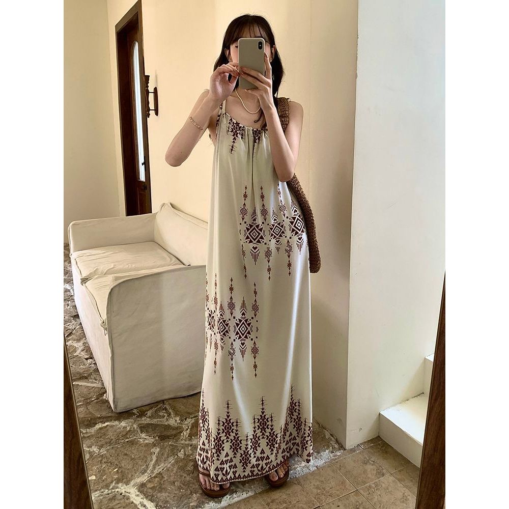 SHEING Dress TankTop Panjang Wanita  Maxi Long Dress
