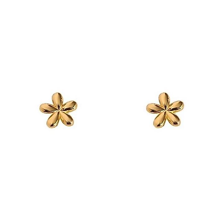 SHAANCIU Anting Wanita Titanium Cute Anting Titanium Fashion Korea Simple Anting Pola Bunga Kecil
