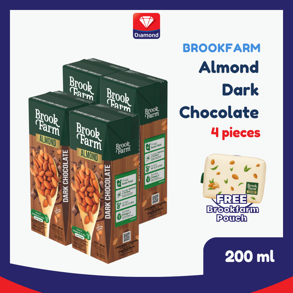 

Brookfarm Susu Almond Dark Chocolate [4 pcs] + Free Pouch