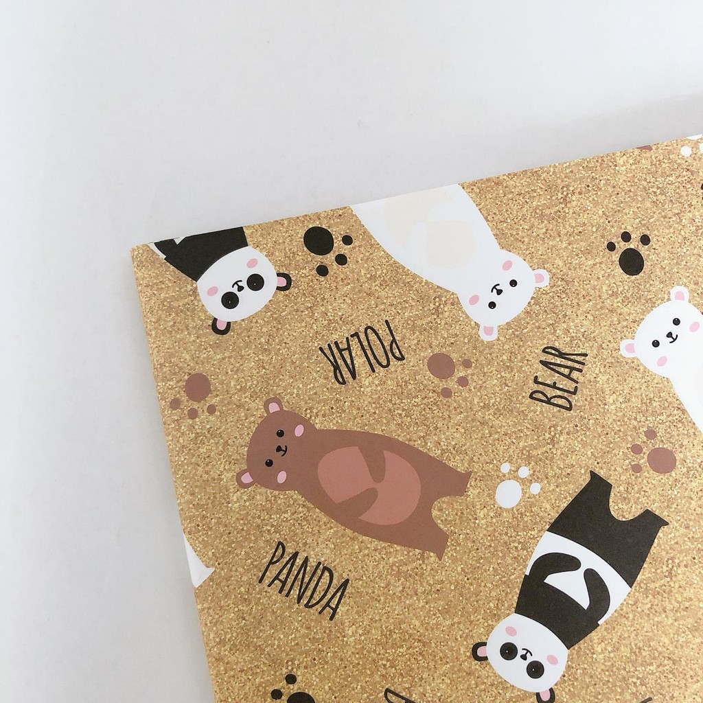 

Kertas Kado Panda Bear Gold