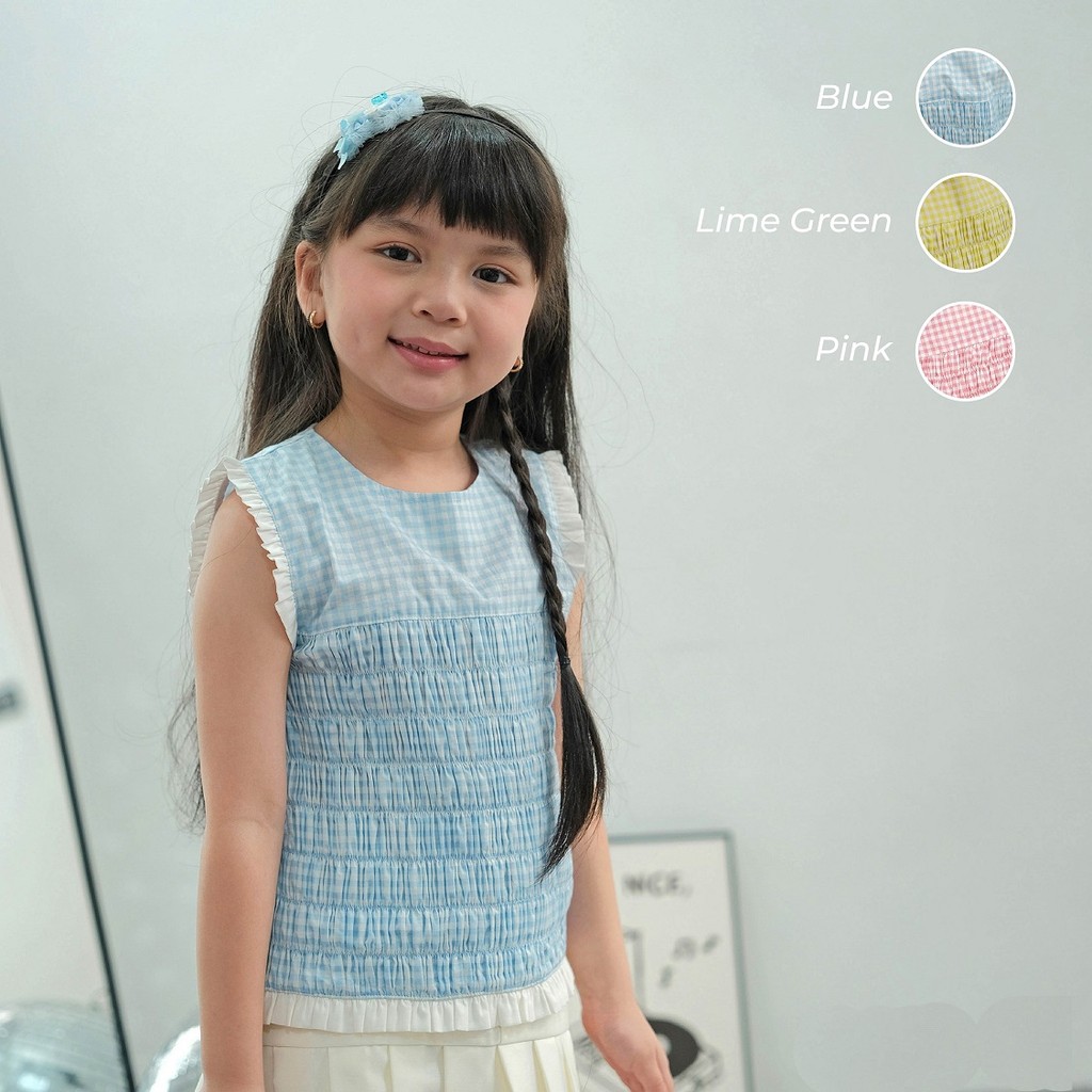 Carla Smock Blouse -  Atasan Anak | Atasan Anak Perempuan | Baju Atasan Anak Perempuan | Baju Anak |